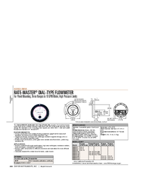 Thumbnail of document Data Sheet - RMVII - Rate-Master Dial-Type Flowmeters